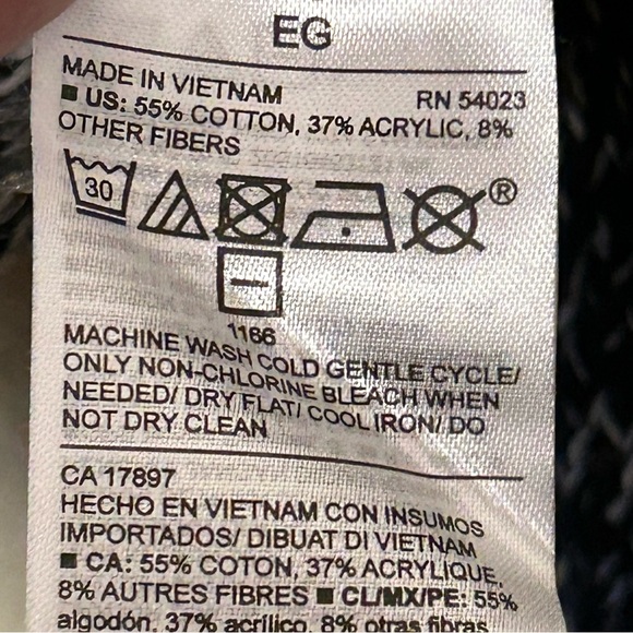 Old Navy Women Size XL Fair Isle Sweater Black Gray Silver Metallic Ski Casual - Picture 4 of 8